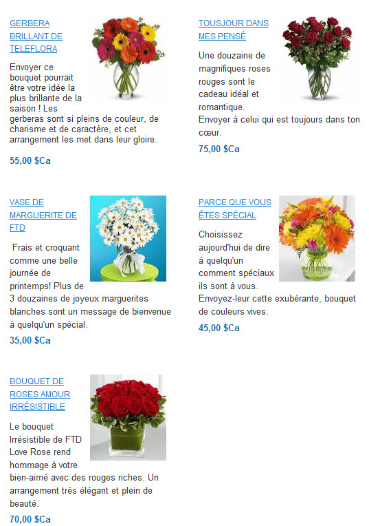 Bouquets Bouquets