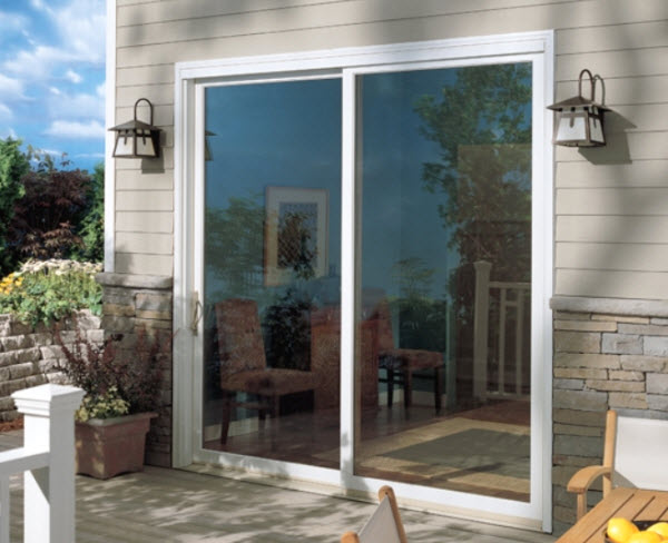 Porte patio en acier avec verrou de seuil autobloquant Porte patio en acier avec verrou de seuil autobloquant